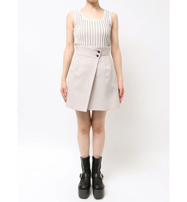 MURUA「【セットアップ対応】ラップライクミニスカート」|スカート|
