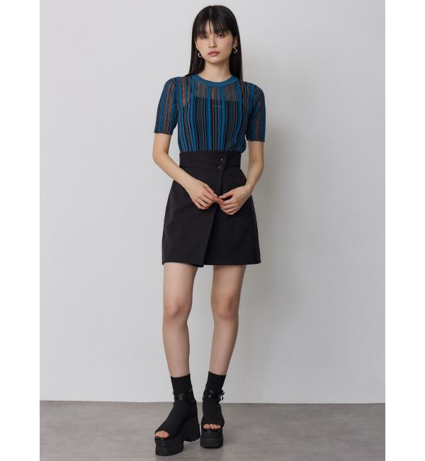 MURUA「【セットアップ対応】ラップライクミニスカート」|スカート|