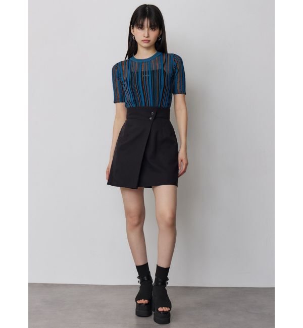 MURUA「【セットアップ対応】ラップライクミニスカート」|スカート|