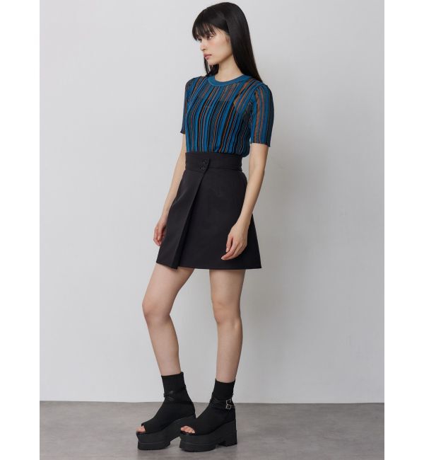 MURUA「【セットアップ対応】ラップライクミニスカート」|スカート|