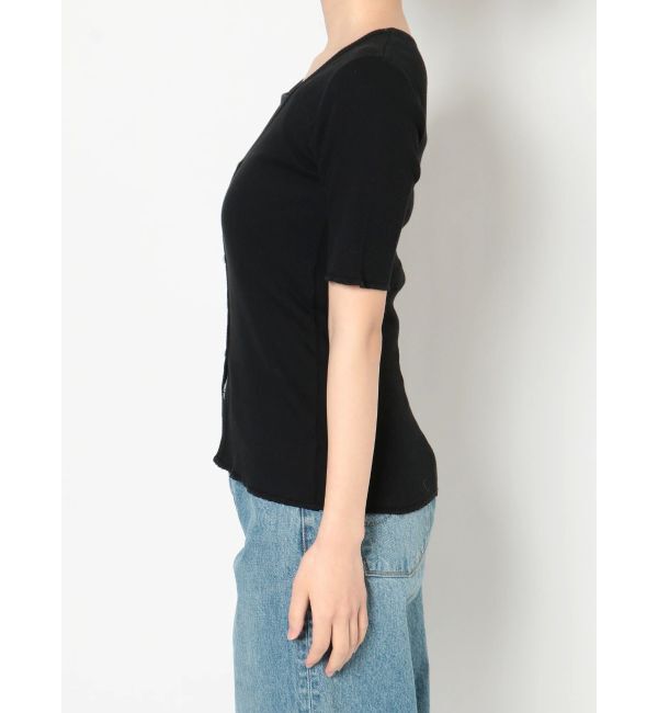 Ungrid「オーガニックコットンテレコハーフスリーブカーデ」|カーディガン|