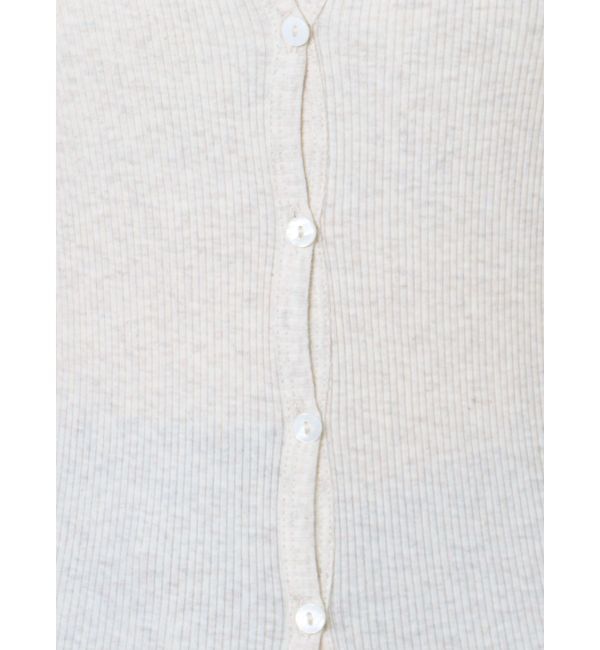 Ungrid「オーガニックコットンテレコハーフスリーブカーデ」|カーディガン|