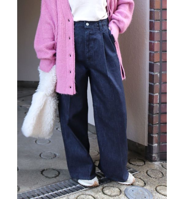 Ungrid「タックルーズデニム」|デニム|