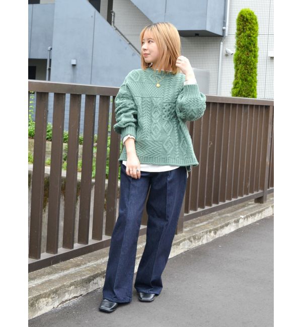 Ungrid「タックルーズデニム」|デニム|