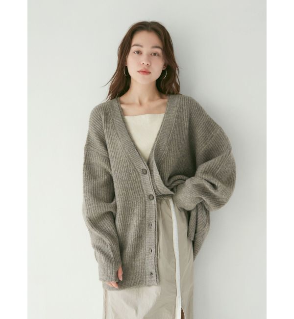 Ungrid「ミドル丈ニットカーデ」|カーディガン|