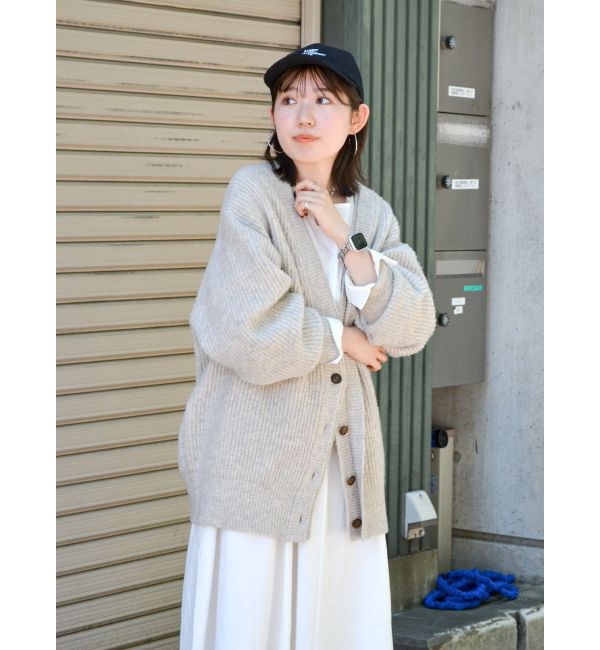 Ungrid「ミドル丈ニットカーデ」|カーディガン|