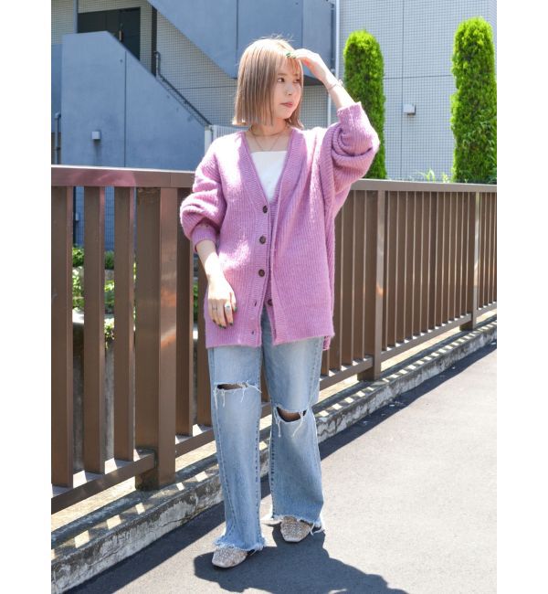 Ungrid「ミドル丈ニットカーデ」|カーディガン|