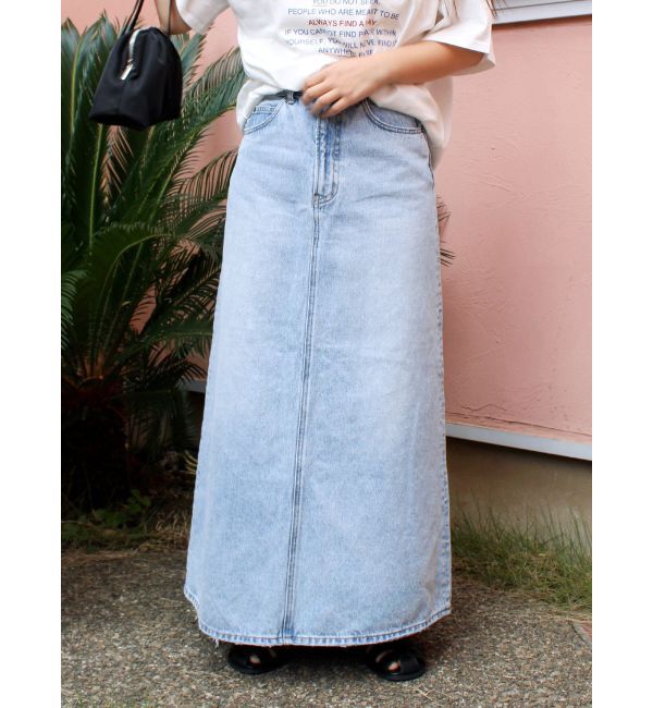 Ungrid「ポケットリメイクデニムロングスカート」|スカート|