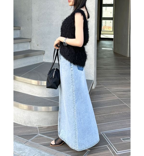 Ungrid「ポケットリメイクデニムロングスカート」|スカート|