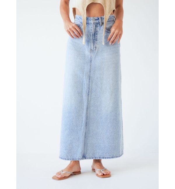 Ungrid「ポケットリメイクデニムロングスカート」|スカート|