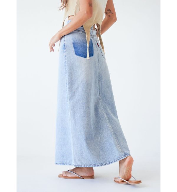 Ungrid「ポケットリメイクデニムロングスカート」|スカート|
