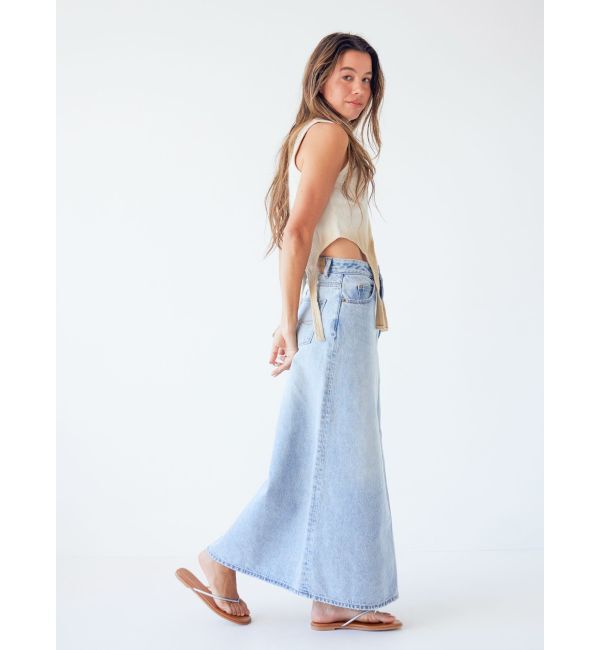 Ungrid「ポケットリメイクデニムロングスカート」|スカート|