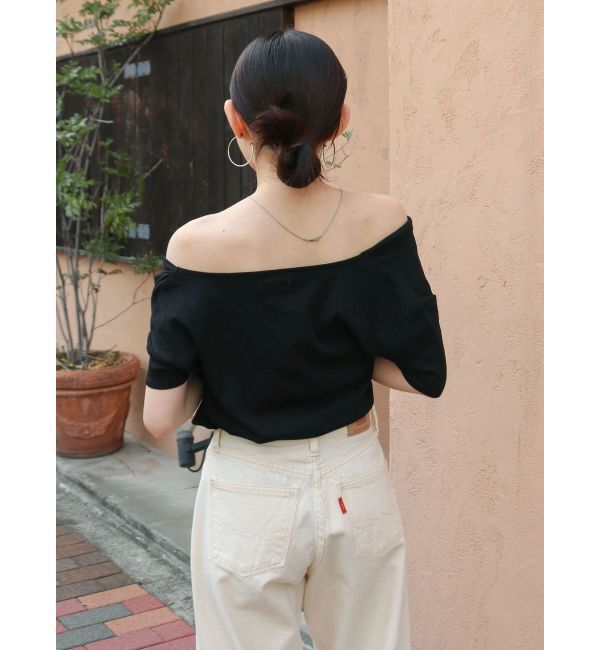 Ungrid「タックデザインオフショルTee」|Tシャツ・カットソー|