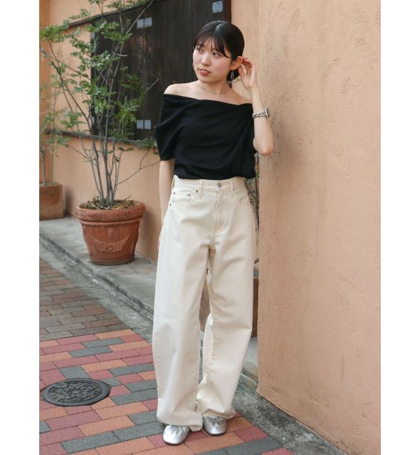 Ungrid「タックデザインオフショルTee」|Tシャツ・カットソー|