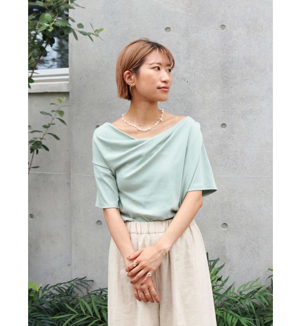 Ungrid「タックデザインオフショルTee」|Tシャツ・カットソー|