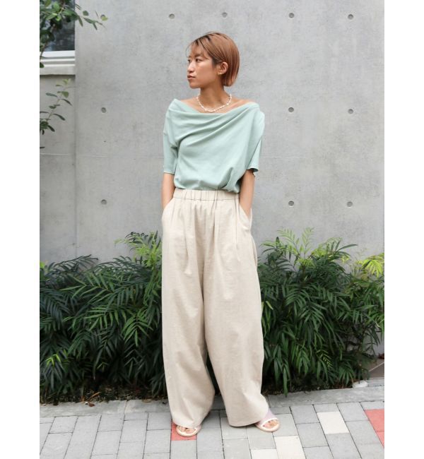 Ungrid「タックデザインオフショルTee」|Tシャツ・カットソー|