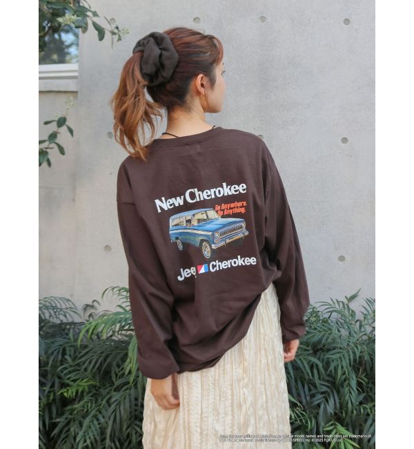 Ungrid「Jeep?ロゴロングスリーブTee」|Tシャツ・カットソー|