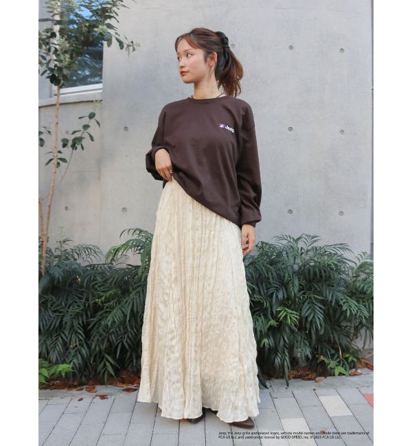 Ungrid「Jeep?ロゴロングスリーブTee」|Tシャツ・カットソー|