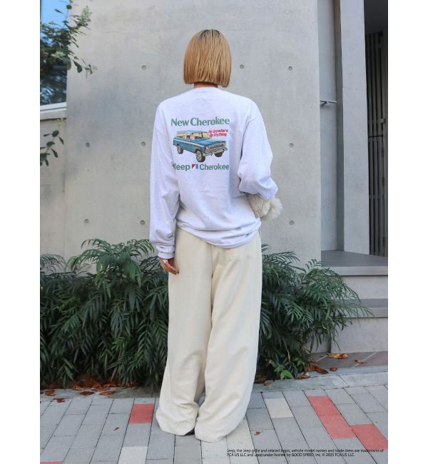 Ungrid「Jeep?ロゴロングスリーブTee」|Tシャツ・カットソー|