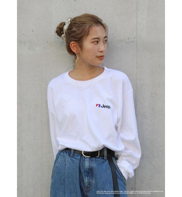 Ungrid「Jeep?ロゴロングスリーブTee」|Tシャツ・カットソー|