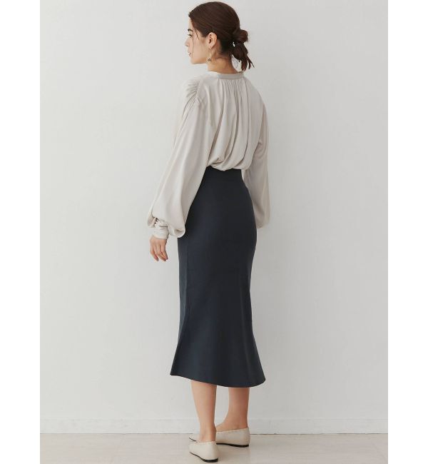 LAGUNAMOON「アシンメトリーヘムニットスカート」|スカート|