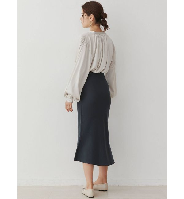 LAGUNAMOON「アシンメトリーヘムニットスカート」|スカート|