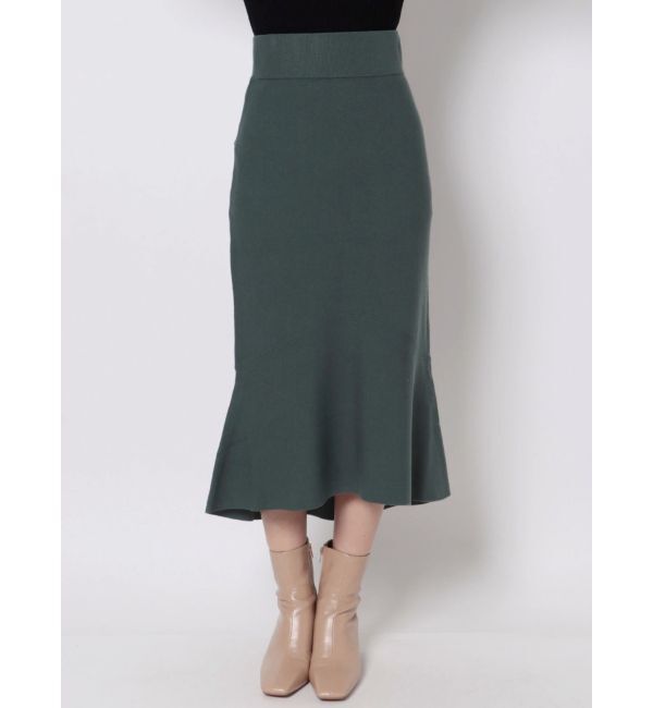 LAGUNAMOON「アシンメトリーヘムニットスカート」|スカート|