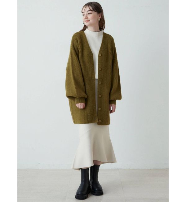 LAGUNAMOON「アシンメトリーヘムニットスカート」|スカート|