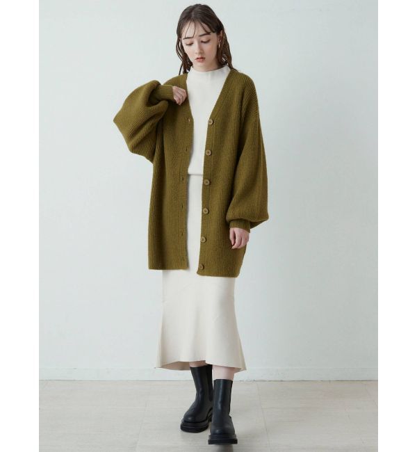 LAGUNAMOON「アシンメトリーヘムニットスカート」|スカート|