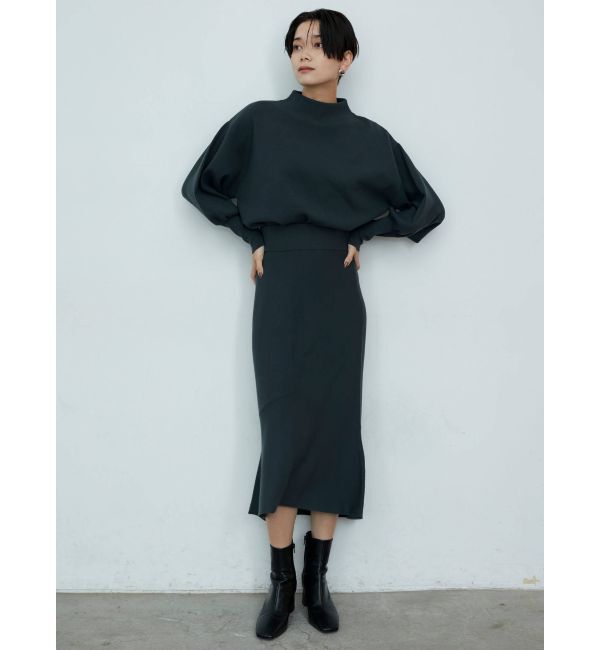 LAGUNAMOON「アシンメトリーヘムニットスカート」|スカート|