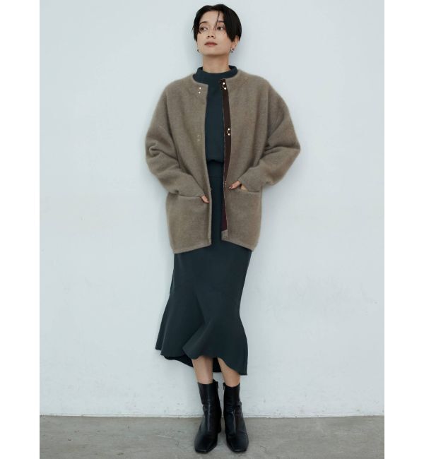 LAGUNAMOON「アシンメトリーヘムニットスカート」|スカート|