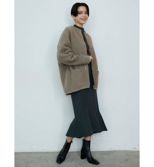 LAGUNAMOON「アシンメトリーヘムニットスカート」|スカート|