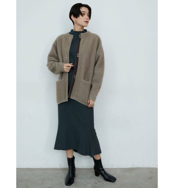 LAGUNAMOON「アシンメトリーヘムニットスカート」|スカート|