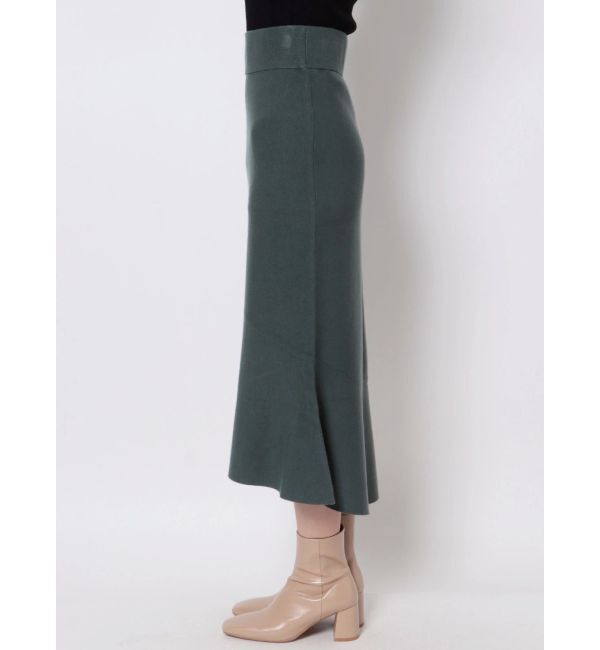 LAGUNAMOON「アシンメトリーヘムニットスカート」|スカート|