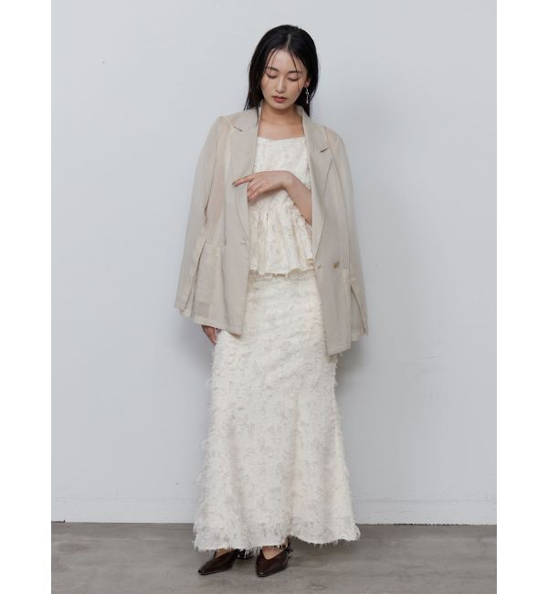 LAGUNAMOON「カットジャガードナロースカート」|スカート|