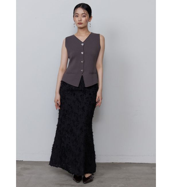 LAGUNAMOON「カットジャガードナロースカート」|スカート|