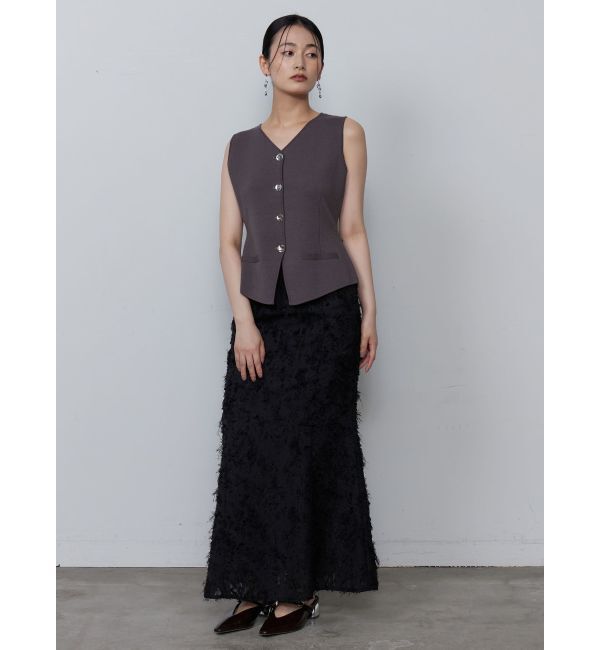 LAGUNAMOON「カットジャガードナロースカート」|スカート|