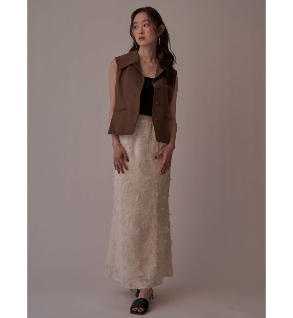LAGUNAMOON「カットジャガードナロースカート」|スカート|