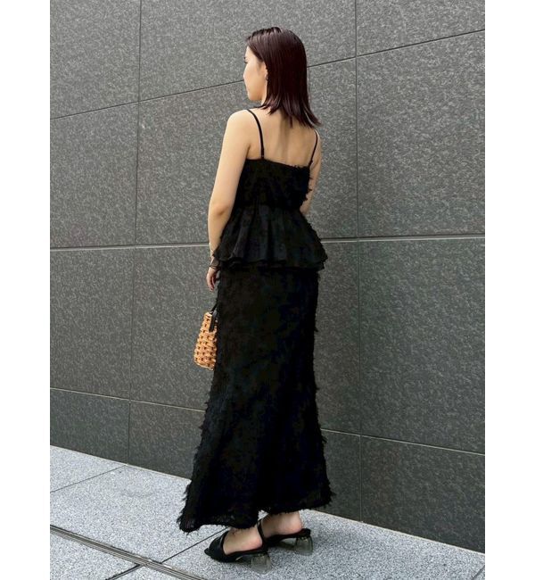 LAGUNAMOON「カットジャガードナロースカート」|スカート|