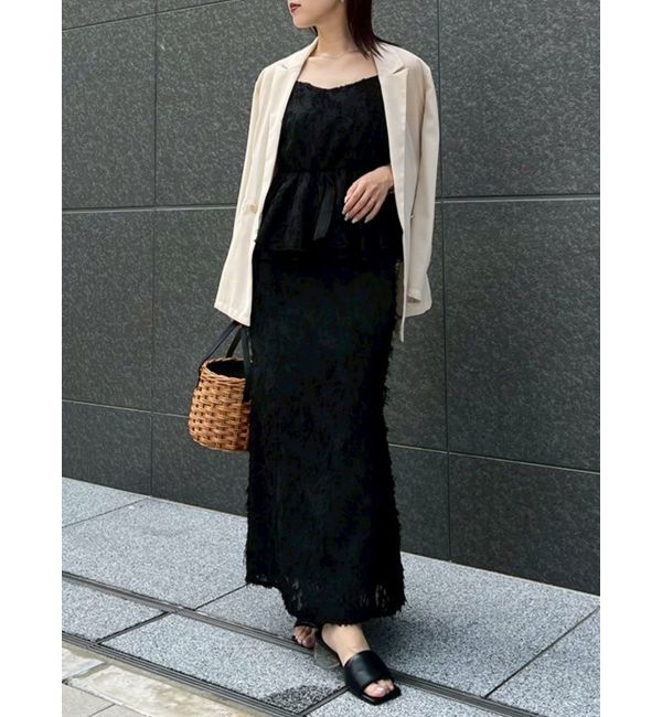 LAGUNAMOON「カットジャガードナロースカート」|スカート|