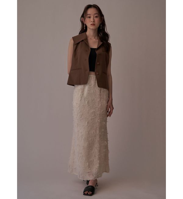 LAGUNAMOON「カットジャガードナロースカート」|スカート|