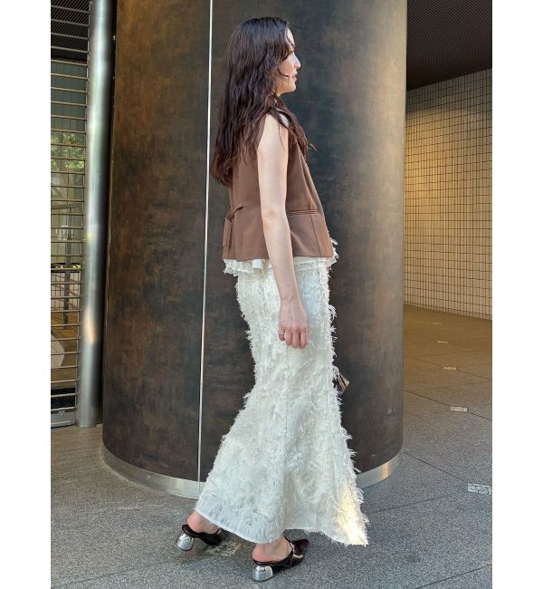 LAGUNAMOON「カットジャガードナロースカート」|スカート|