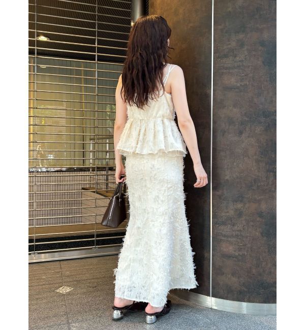 LAGUNAMOON「カットジャガードナロースカート」|スカート|