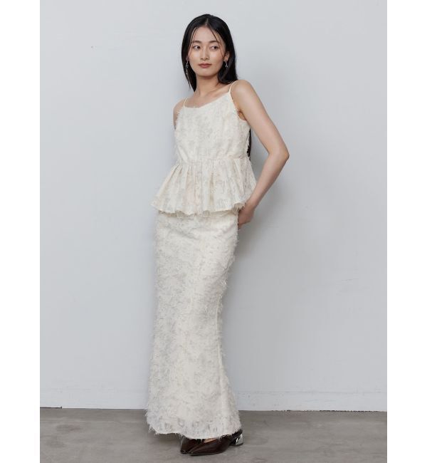 LAGUNAMOON「カットジャガードナロースカート」|スカート|