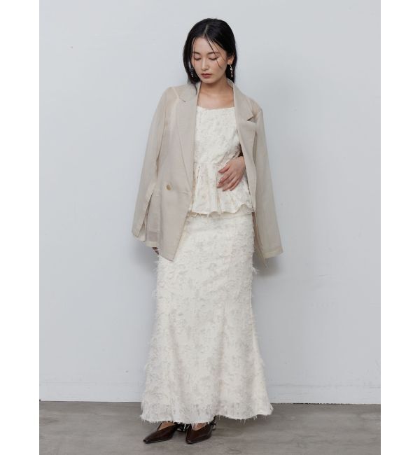 LAGUNAMOON「カットジャガードナロースカート」|スカート|