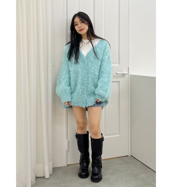 EVRIS「【WEB限定】ソフトシャギーニットカーディガン」|カーディガン|