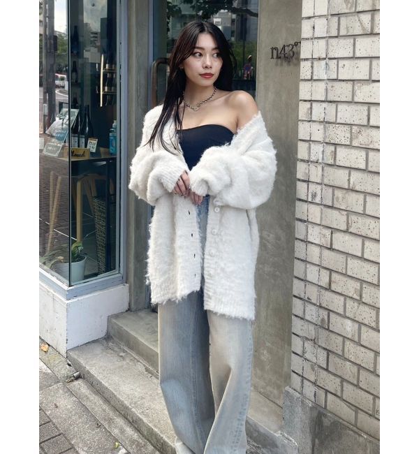 EVRIS「【WEB限定】ソフトシャギーニットカーディガン」|カーディガン|