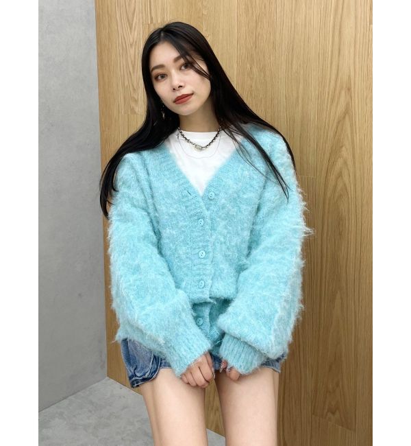 EVRIS「【WEB限定】ソフトシャギーニットカーディガン」|カーディガン|