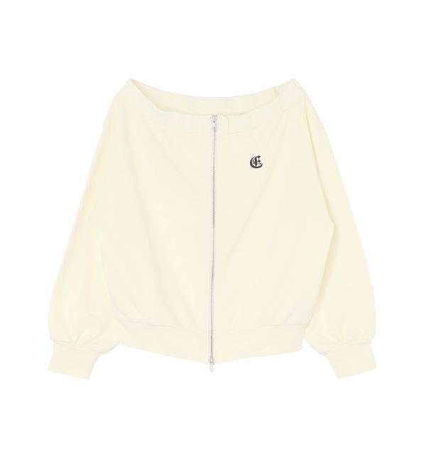 EVRIS「ジップアップオフショルトップス【セットアップ着用可能】」|パーカー|