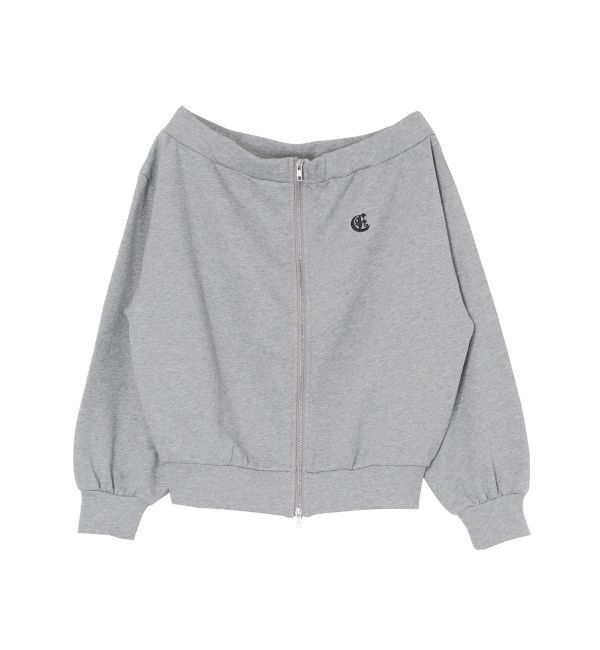 EVRIS「ジップアップオフショルトップス【セットアップ着用可能】」|パーカー|